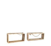 BOTANIC®-Étagère rectangulaire en bois coloris naturel - 67 x 26 x 19 cm