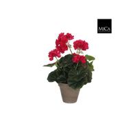 BOTANIC®-Géranium rose plante artificielle en pot H 34 x diamètre 20 cm