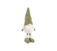 BOTANIC®-Gnome blanc debout avec bonnet vert Gus petit modèle - 33 cm