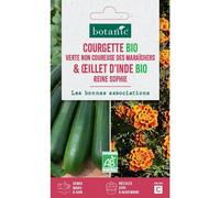 BOTANIC®-Graines de courgette verte non coureuse maraichers bio d'œillet bio botanic - graines à semer