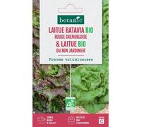 BOTANIC®-Graines de laitue bio bat. rouge grenobl. bio + bon jardinier botanic - graines bio semer