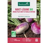 BOTANIC®-Graines de navet rouge plat hâtif à feuille entière bio botanic - graines à semer