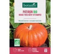 BOTANIC®-Graines de potiron rouge vif d'étampes bio botanic - graines à semer
