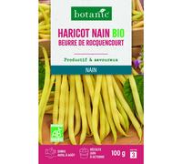 BOTANIC®-Graines d'haricot nain beurre de rocquencourt bio botanic - graines à semer 100 g