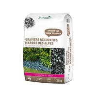 BOTANIC®-Graviers de marbre des Alpes vert calibre 15 à 25 mm en sac de 20 kg