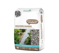 BOTANIC®-Graviers de marbre gris glacier calibre 8 à 12 mm en sac de 20 kg