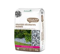 BOTANIC®-Graviers de marbre gris glacier de calibre 15 à 25 mm en sac de 20 kg