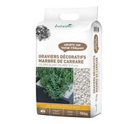 BOTANIC®-Graviers décoratifs de marbre de Carrare 7 à 15 mm en sac de 10 kg