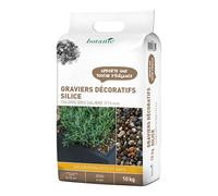 BOTANIC®-Graviers décoratifs de silice gris calibre 7 à 15 mm en sac de 10 kg