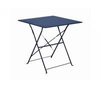 BOTANIC®-Guéridon carré bleu en acier époxy, PROLOISIRS Cuba - 70x70 cm