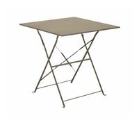 BOTANIC®-Guéridon carré mastic en acier Proloisirs Cuba - 70 x 70 cm