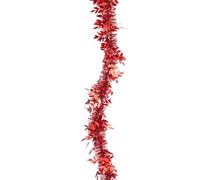 BOTANIC®-Guirlande scintillante rouge satiné - 9 cm x 2 m