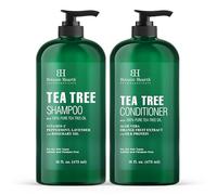Botanic Hearth Ensemble shampoing et après-shampoing avec huile d'arbre à thé pur 100 % pure pour cuir chevelu Itchy and Dry - Sans sulfates ni parabènes - Pour homme et femme - 16 fl oz chacun