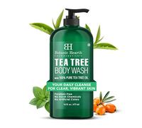Botanic Hearth Gel douche à l'arbre à thé 473 ml (16 Fl Oz) | Gel douche antifongique et anti-odeurs 100% naturel pour l'acné | sans sulfates ni parabènes | pour hommes et femmes