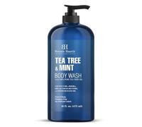 Botanic Hearth Gel douche pour le corps à l'huile d'arbre à thé et à la menthe, 473 ml - Hydratant, apaisant, aide à contrôler les infections fongiques, hydratation en profondeur, favorise une peau