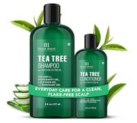 Botanic Hearth Shampooing arbre à thé 237 ml et après-shampoing 118 ml | avec huile d'arbre à thé 100% pure, pour cuir chevelu sec et démangeaisons, sans sulfate et sans paraben | Pour homme et femme