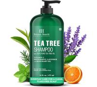Botanic Hearth Tea Tree Shampoo 473 ml (16 Fl Oz) | Shampooing Purifiant Antipelliculaire au Tea Tree, Vitamine C, Menthe Poivrée, Lavande & Romarin | Cuir Chevelu Sec & Démangeaisons