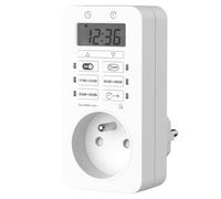 BOTANIC®-Horloge et prise easy set timer coloris blanc - 16 A x 230 V