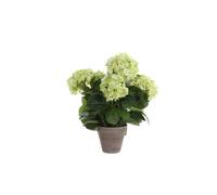 BOTANIC®-Hortensia beige fleur artificielle en pot Stan gris H 45 x diamètre 45 cm cm