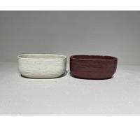 BOTANIC®-Jardinière duo coloris multicolore en céramique - 13,7 x 7,5 x 6 cm