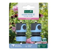 BOTANIC®-Lot de 2 raccords rapides botanic pour tuyaux diamètre 12,5 / 15 mm