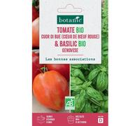 BOTANIC®-Mélange de graine de tomate cuor di bue bio et de basilic grand bio botanic - graines à semer