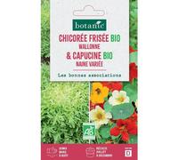 BOTANIC®-Mélange de graines chicoree frisée wallone bio et de capucine naine variée bio botanic - graines à semer
