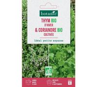 BOTANIC®-Mélange de graines de thym d'hiver bio et de coriandre cultivée bio botanic - graines à semer