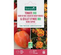 BOTANIC®-Mélange de graines de tomate cuor di bue bio et de œillet d'inde botanic - graines à semer