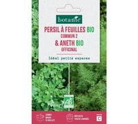 BOTANIC®-Mélange de graines persil à feuilles commun bio et d'aneth officinal bio botanic - graines à semer
