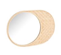 BOTANIC®-Miroir décoratif ovale en bambou tressé - 70 x 50 cm