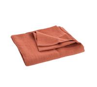 BOTANIC®-Nappe décorative rectangulaire coloris marron en coton - 150 x 250 cm
