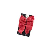 BOTANIC®-Nœud de Noël en polyester rouge - 10 cm