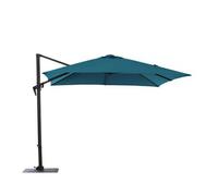 BOTANIC®-Parasol carré déporté rotating orientable en aluminium et toile polyester diamètre 250 cm Bleu