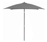 BOTANIC®-Parasol carré inclinable en aluminium mat et toile polyester coloris gris - 200 x 200 cm