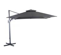 BOTANIC®-Parasol déporté bio, orientable et inclinable, gris - PROLOISIRS NH - 3x3m