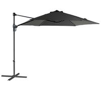 BOTANIC®-Parasol déporté en polyester Molly - diamètre 300 cm Gris