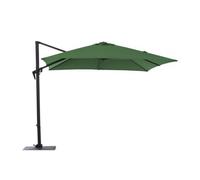 BOTANIC®-Parasol déporté gris en aluminium inclinable et orientable couleur amande Proloisirs Roma - 3 x 3 m
