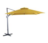 BOTANIC®-Parasol déporté orientable et inclinable couleur curry Proloisirs - 3 x 3 m