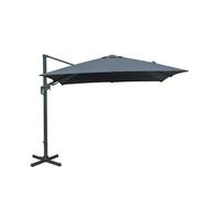 BOTANIC®-Parasol déporté orientable gris 300 x 300 cm