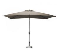 - Parasol aluminium avec manivelle 3x2m Tilt Taupe