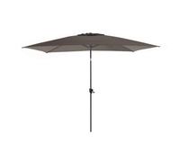 BOTANIC®-Parasol gris à manivelle inclinable Proloisirs - 3 x 2 m