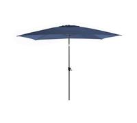 BOTANIC®-Parasol gris et bleu à manivelle inclinable Proloisirs - 3 x 2 m