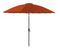 BOTANIC®-Parasol pagode à manivelle en aluminium et toile polyester diamètre 300 cm Orange