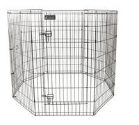 BOTANIC®-Parc pour chien en métal noir - 106 cm