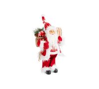 BOTANIC®-Père Noël rouge avec hotte et cadeaux - 30 cm