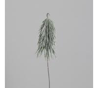 BOTANIC®-Petite branche de sapin vert givré à piquer - 36 cm
