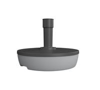 BOTANIC®-Pied de parasol rond à remplir coloris gris en plastique - diamètre 49,5 cm