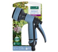 BOTANIC®-Pistolet en métal gainé botanic - 7 jets avec débit réglable et gâchette verrouillable
