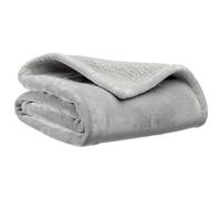 BOTANIC®-Plaid en polyester coloris perle Michka - 130 x 160 cm